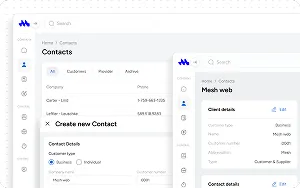 CRM & Kontakte – Mesh APP